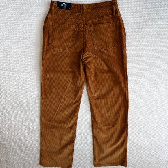 NWT Hollister High-Rise Dad Pants Corduroy Size 26 Length 29" Copper Brown - Picture 5 of 14